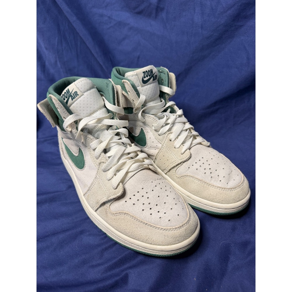 Nike Air Jordan 1 Zoom CMFT 2 Stadium Green Suede High Top DV1307-104 Mens